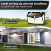 Solar-Außenleuchte mit Bewegungssensor, Solar-Wandleuchte, 208 LEDs, wasserdichte Gartenbeleuchtung mit Sensor für den Außenbereich