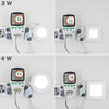 Ultradünnes LED-Panel-Downlight, echtes Vollwatt, 3 W, 4 W, 6 W, 9 W, 12 W, 15 W, 18 W, 24 W, runde/quadratische LED-Deckeneinbauleuchte