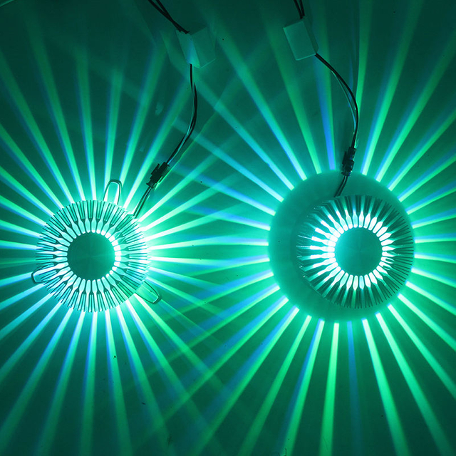 3W LED-Deckenleuchte, runde Form, Kürbis, AC85 ~ 265 V, hochwertige, moderne Innen-Kurz-Badezimmer-Aluminium-RGB-Wandleuchte, eingebettet in 220 V