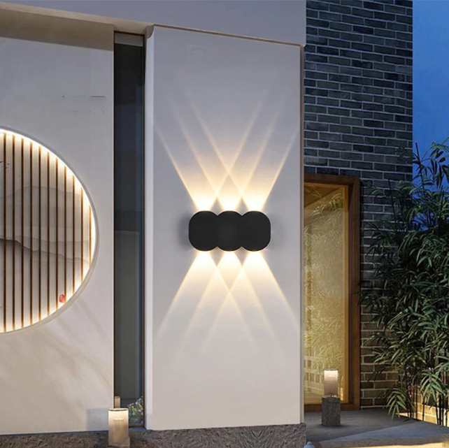 Moderne wasserdichte Outdoor 4W LED Wandleuchte IP65 Aluminium UP And Down Wandleuchte Garten Veranda Wandleuchte Dekoration Licht 110V 220V