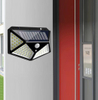 Beste Outdoor-Hinterhof-Gartentreppe, wasserdicht, IP67, Solarenergie, 4-seitig, Beleuchtung, Wandleuchte, LED-Bewegungsmelder, LED-Solarlicht