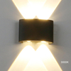 Superhelle 4-W-LED-Außenwandleuchte, wasserdichte IP65-Garten-Veranda-Beleuchtung