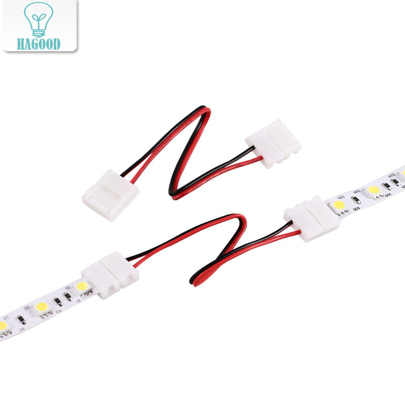 Doppelter LED-Streifen-Anschluss, 2-polig, 10 mm, mit kabelloser Verbindung, kein Löten/Schweißen erforderlich, für 5050/5630 LED-Streifen
