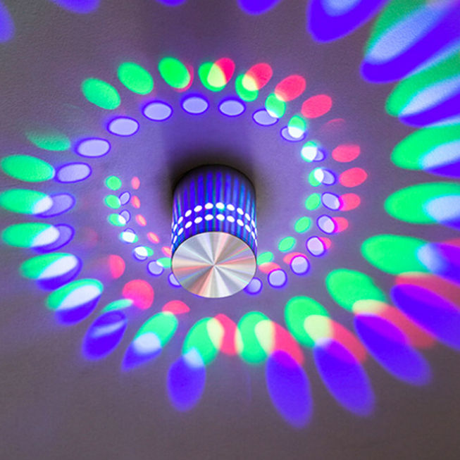2023 günstiger Preis Nachtlicht Spiralloch RGB LED Wand LED dekorative Lichter