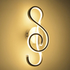 Music Note Moderner, minimalistischer Stil, Aluminium, dekorative LED-Wandleuchte, kreative Wandleuchte für Schlafzimmer, Wohnzimmer, Flur, Gang