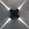 Neue LED-Außenwandleuchte, 12 W, Kreuzstern, 4 Seiten, Beleuchtung, wasserdicht, IP65, für Gartendekoration