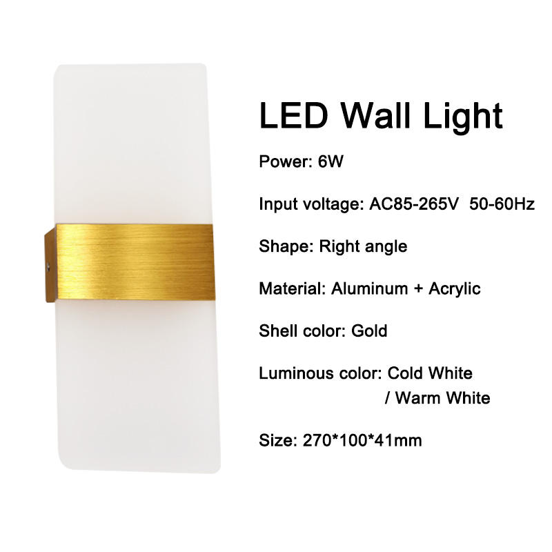 Moderne LED-Wandleuchte, minimalistische Innenleuchte, Wandleuchter, Treppe, 6 W, 10 W, Schlafzimmer, Nachttisch, Wohnzimmer, Haus, Flur, Beleuchtung