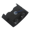 Schwarze 4W ovale LED-Wandleuchte, wasserdichte Outdoor-Garten-Veranda-Wandleuchte