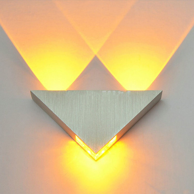 3W 9W moderne dreieckige LED-Wandleuchte für den Innenbereich aus Aluminium für die Inneneinrichtung