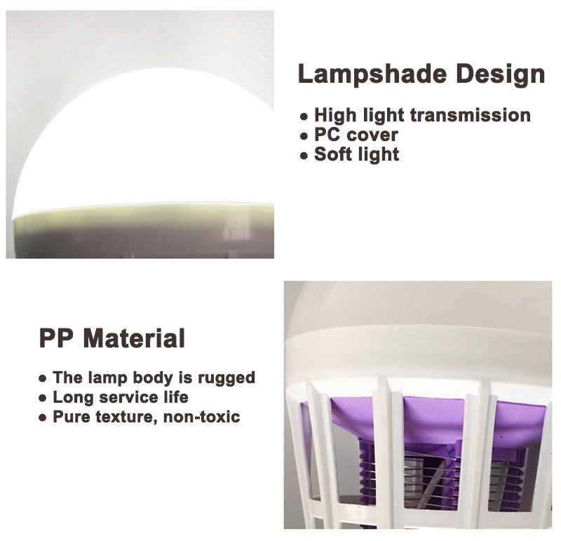 E27 15W LED-Glühbirne 220V Zuhause Praktisches Mückenvernichter-Nachtlicht Abwehrende Fliegenwanzen-Insektenvernichter-Falle-Nachtlampe