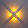 12W LED Wandleuchte im Freien wasserdicht IP65 Veranda Garten Wandleuchte Wandleuchte Balkon Terrasse Dekoration Beleuchtung Lampe
