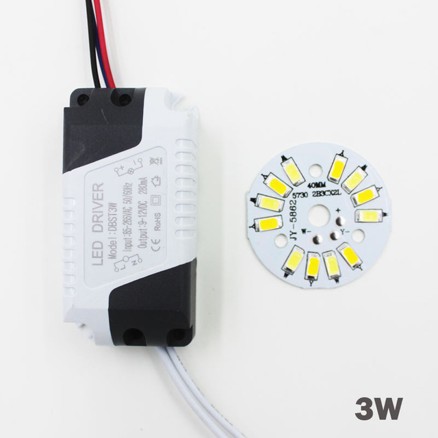 3W 5W 7W 9W 12W 18W SMD5730 Warm/Kaltweiß Kombiniertes Farbpanel + segmentierte Steuerung LED-Treiber-Netzteil für Downlight