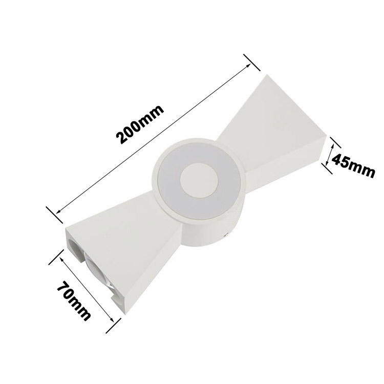 New Style Led Wandlamp 6W 12W Wasserdichte Outdoor-Auf- und Ab-Beleuchtung des Gartens