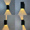 Wasserdichte IP65 Moderne LED-Wandleuchte 12W Dimmbare LED-Treppenleuchte Licht für Wohnzimmerkorridor-Hintergrundlicht AC85-265V