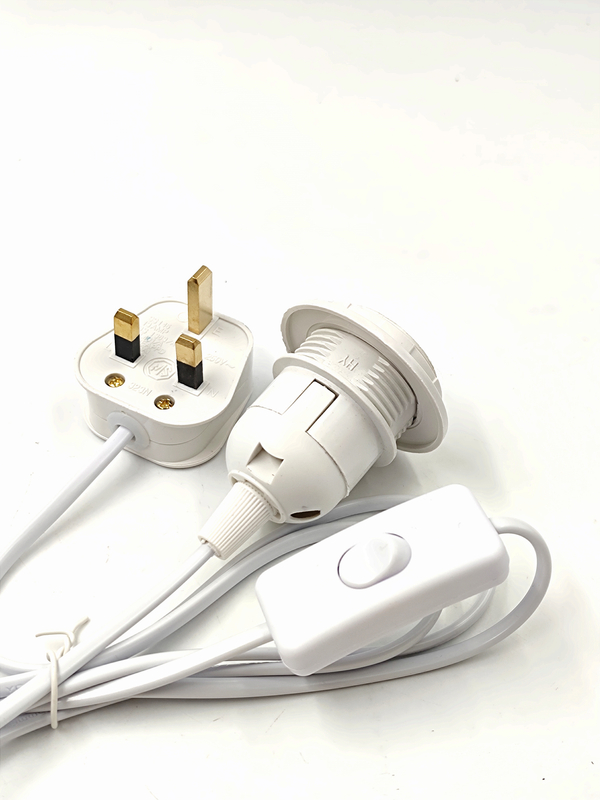 Drahtstecker Himalaya-Salzlampenfassung Stecker Tischlampenzubehör 301 303 Schalter Dimmerschalter EU/AU/EU-Stecker Dreipoliger Stecker E27-Lampenfassung