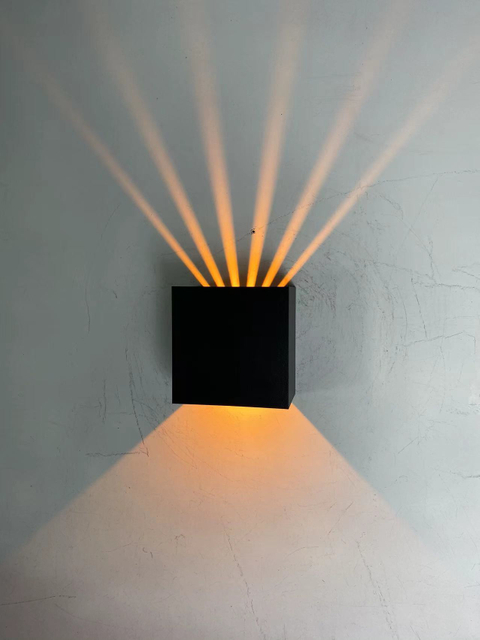 6W sechsstrahlige Wandleuchte, LED-Leuchten, ästhetische Wandleuchte, moderne LED-Wandleuchte, LED-Außenwandleuchte, LED-Wandleuchten für den Innenbereich
