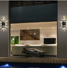 Outdoor IP65 Wasserdichte Wandleuchte Hohlmuster Solar Wandleuchte Led Wandleuchte für Garten Dekorative Fabrik Direktverkauf