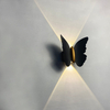 NEUE 6W Hochwertige Lampe Fancy Butterfly Wasserdichte Lampe Black Gold Shell Wandlampe und Nachtlicht im Freien