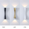 Groothandel Mode Decorate Indoor Schwarz Gold Aluminium Acryl Ijzer Woonkamer LED Moderne Wandleuchte