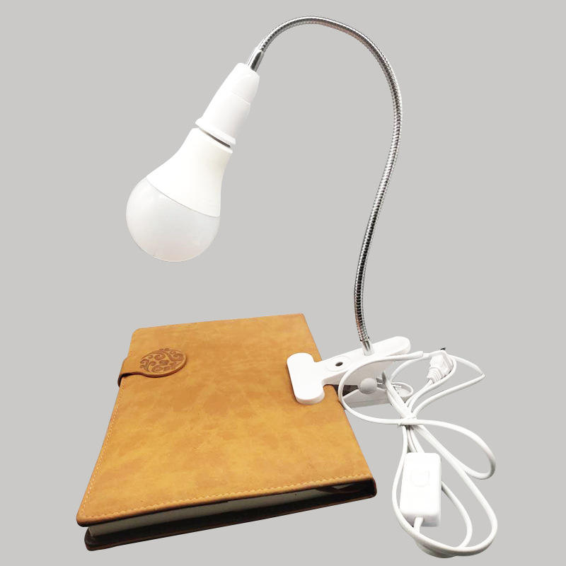 360 Grad flexibler Schreibtischlampenhalter, E27-Sockel, Lampenfassung, Schwanenhals-Clip-On-Kabel mit Ein-/Aus-Schalter, Stecker für Nachtlicht-Glühbirne