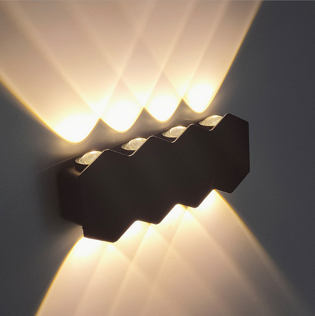 Moderne LED-wasserdichte Wandlampen und dekorative Außenleuchte, Wandbeleuchtung, Lampe, Heimbeleuchtung, moderne LED-Wandleuchte