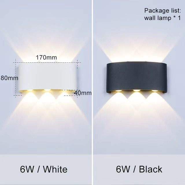 Led Wandleuchte Innen Aluminium Dekoration Innenbeleuchtung Oben Und Unten Wasserdichte Wandleuchte Outdoor Garten Wandleuchte