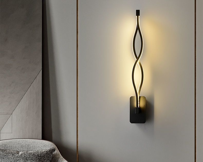Moderner Stil, dekorative Wohnzimmer-Schlafzimmer-Wandlampe, kreative Aluminium-Wandlampe für den Innenbereich, nordische LED-Wandlampe