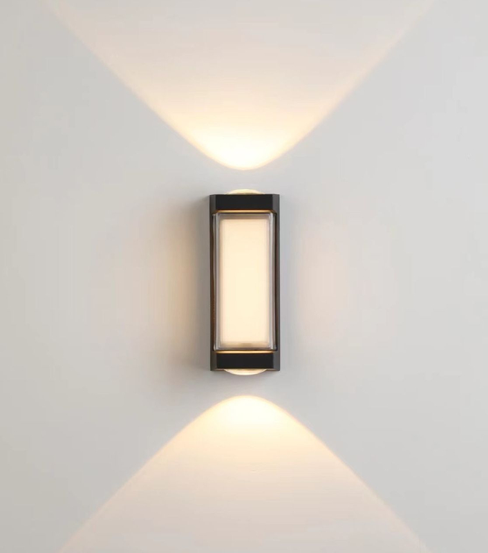 Wasserdichte LED-Wandleuchte, dekorative Gartenleuchten, Aluminium, nach oben und unten gerichtete Außenwandleuchte, LED-Wandleuchte montiert