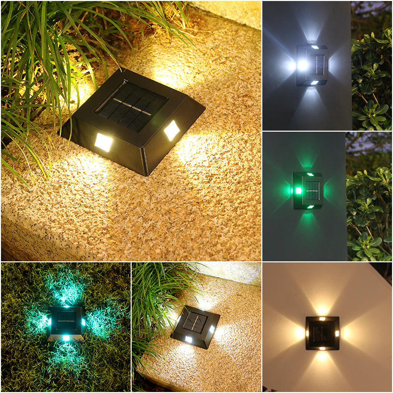Hause Solar Garten Rasen Licht Im Freien Wasserdichte IP65 Villa Hof Landschaft Licht Bunte Boden Lampe Für Straße Weg