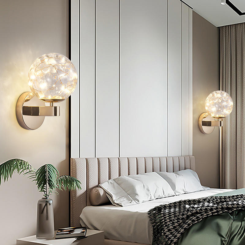 Nordic licht Led Wand Lampe Gold Wand Licht Spot wand fabrik gypsophila persönlichkeit wohnzimmer hintergrund moderne minimalistischen schlafzimmer nacht gold wand licht