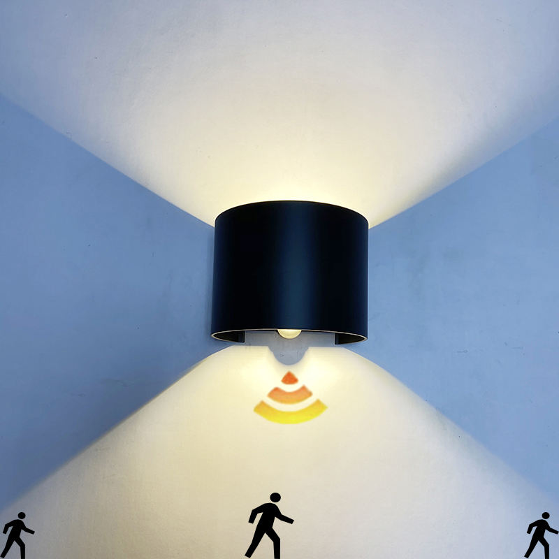 Wasserdichte LED-Wandleuchte im Halbkreis-Design, 6 W, Außenbeleuchtung mit direkt ab Werk erhältlichen Leuchten, Wandlampen und Lampen