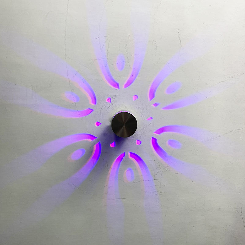 RGB Spirale Loch Led Wand Lampe 3W Dimmbare Spirale Lampe Mit Fernbedienung Oberfläche Installieren Mini Licht Für Spiel zimmer Bar NEUE