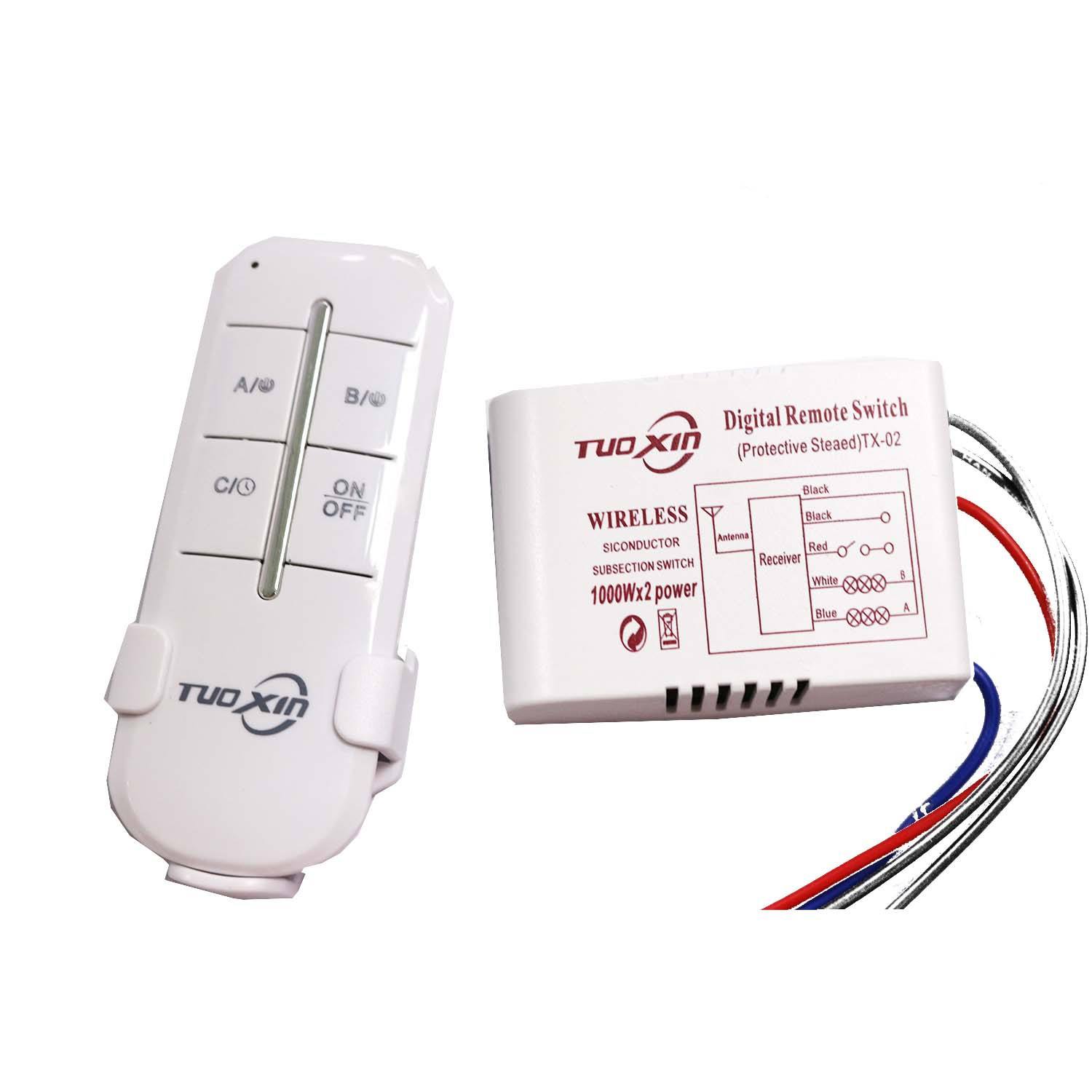 Drahtlose Fernbedienung Schalter Smart Home Kristall Lampe Segment Controller 3-weg Digital LED Licht Digital Schalter Großhandel
