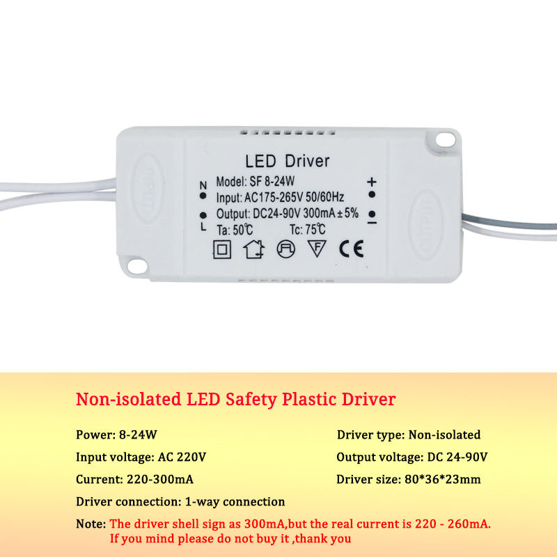 8–120 W LED-Treiber-Netzteil für AC220 V, nicht isolierter Transformator. LED-Treiber hat hohe Leistung und gute Qualität.