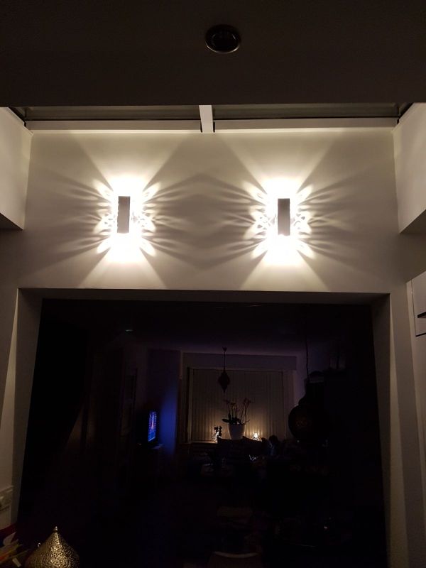 Dekorative LED-Lampe mit doppeltem Schmetterling, Wandleuchte und Nachtlicht für den Innenbereich