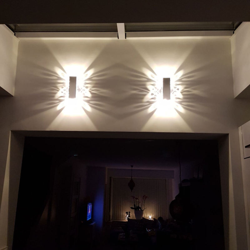 Dekorative LED-Lampe mit doppeltem Schmetterling, Wandleuchte und Nachtlicht für den Innenbereich