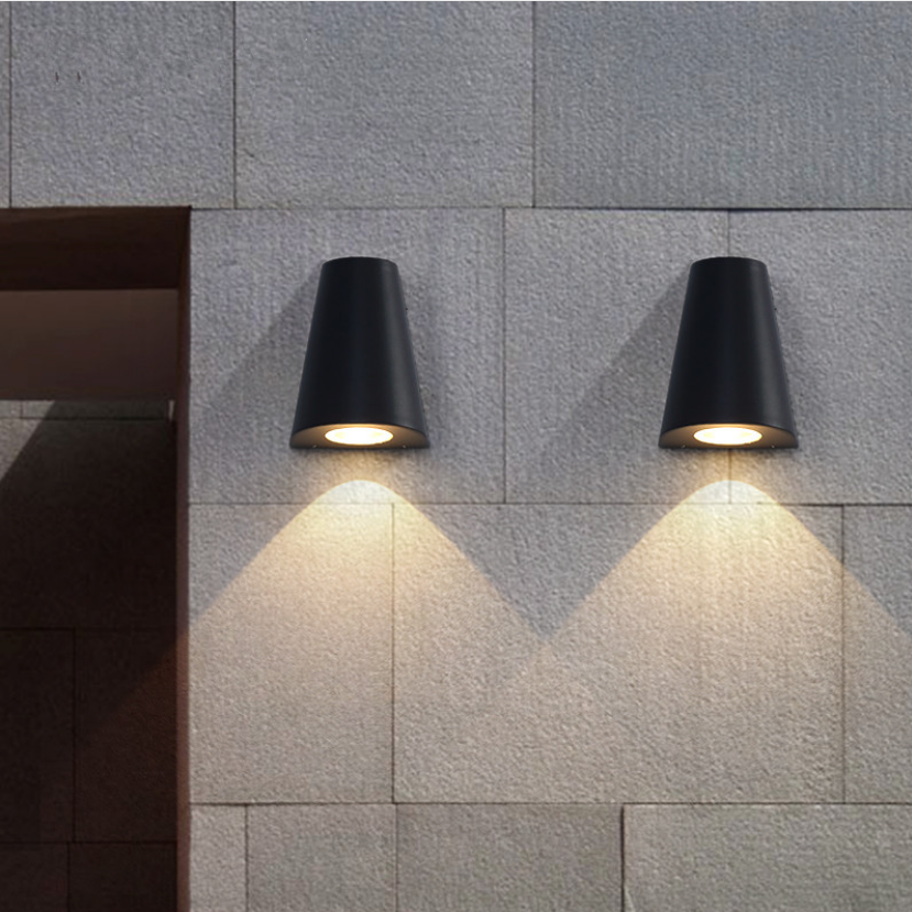 Einzelkopf-LED-Wandleuchte, wasserdicht, IP65, Garten-Korridor-Lampe, Außen- und Innenleuchte, AC85–265 V