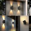 Outdoor Verstelbare Hoek Wandlamp COB Neer Licht Hotel Villa Buitenmuur Enkele Dubbele Kop Wandlamp Eenvoudige Aluminium