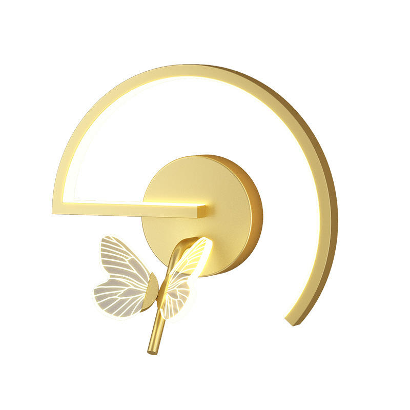 Schmetterling Wand Lampe Luxus Schlafzimmer Nacht Moderne Minimalistischen Wohnzimmer Hintergrund Nordic Kreative Gang Korridor TV Innen