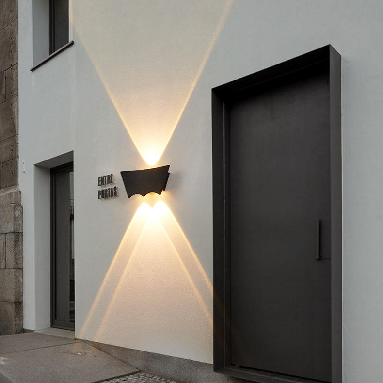 Außenwandleuchte, LED-Leuchten, IP65, wasserdicht, rund, quadratisch, oberflächenmontiert, nach oben und unten montiert, moderne Außenwandleuchte