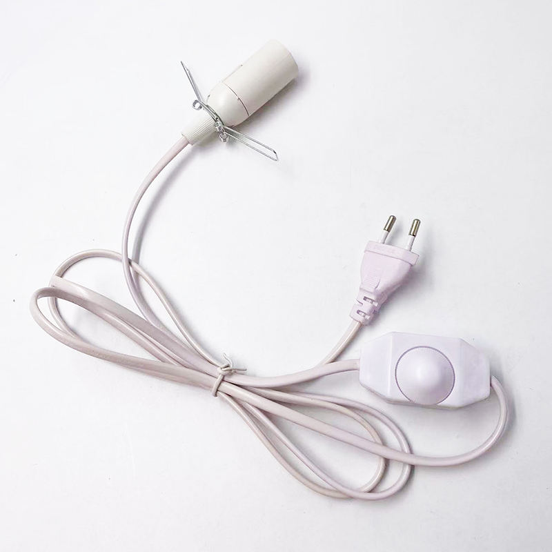 E14 301 Dimmerschalter 1,8 m Kabel 1,5 m Kabel 2 m Kabel US/EU-Stecker Licht 301 Dimmerschalter E14-Lampensteckerschalter mit Feder und blankem Körper