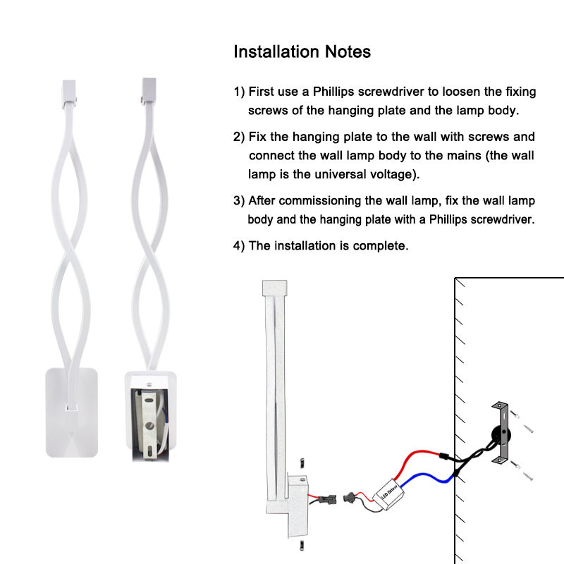 Moderne Hausdekoration Wellenförmiges Aluminium Up Down LED-Wandleuchte Innen-LED-Wandleuchte Feiertags-Girlandenlicht