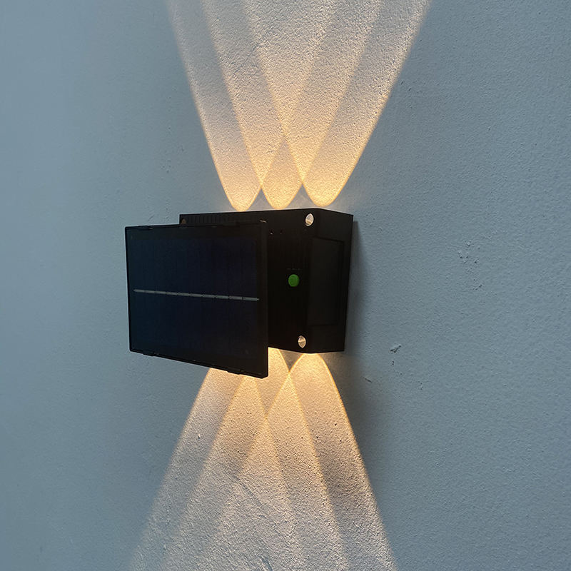 Outdoor Solar Solar Garten Wasserdichte Wand Lampe Leuchten Auf Und Ab Garten Dekorative Wall Street Hause Treppen Lampe solarbetriebene lampe
