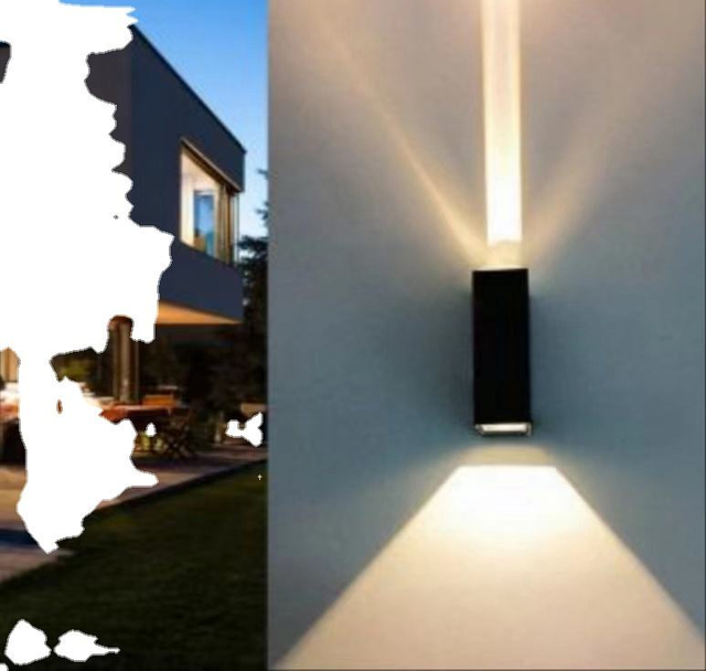 LED-Außenwandleuchte, wasserdicht, modern, minimalistisch, kreativ, ein Lichtstrahl auf den Scheinwerfer, Astigmatismus-Wandleuchte, Garten