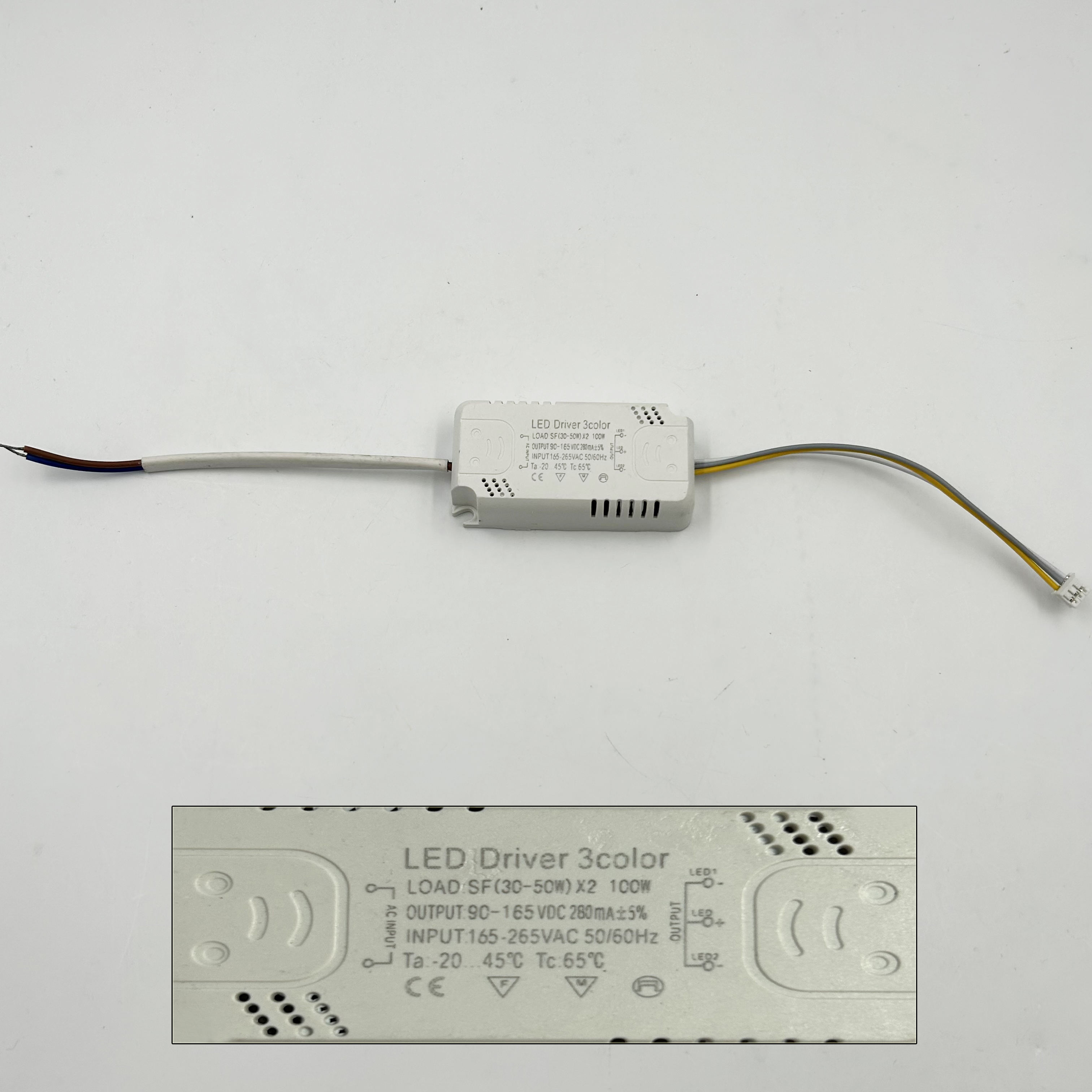 100 W, 140 W, 160 W LED-Treiber, Beleuchtungstransformatoren, Treiber mit drei Farbtemperaturen, Nicht-Warterpoof-COB-LED-Chip-Netzteil