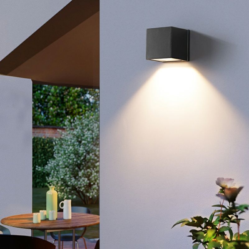 Solar Licht Outdoor Wand Lampe Garten Up Down Wasserdichte Aluminium Sonnenlicht Wandleuchte Lampe Solar LED Licht Im Freien