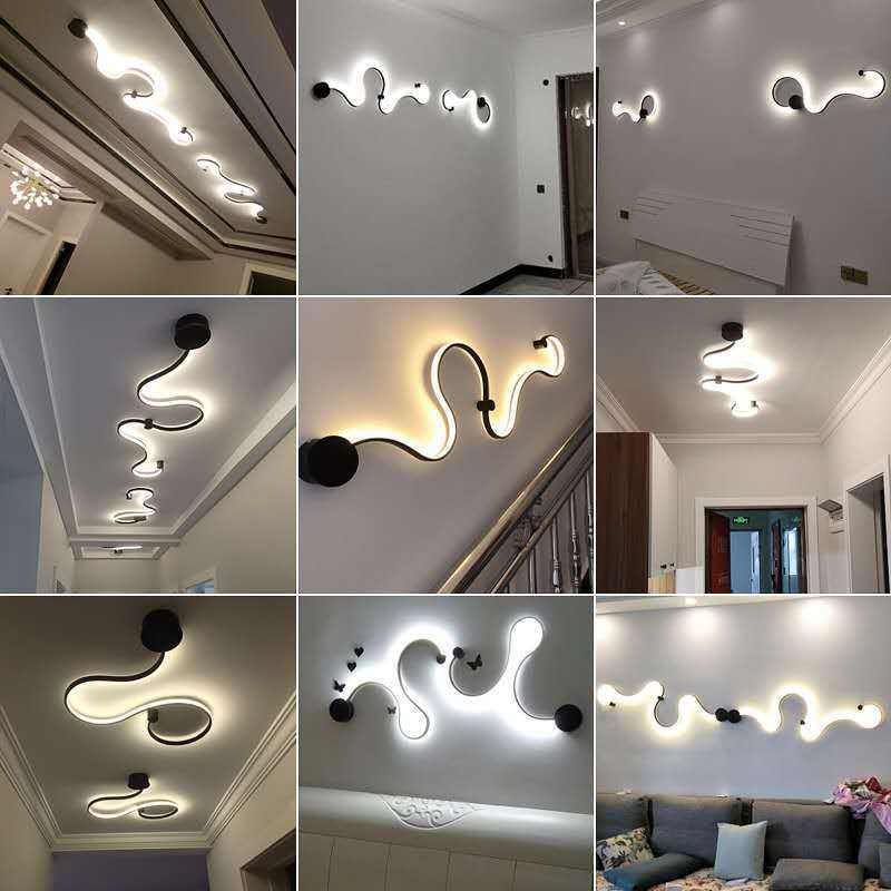 Einfache Moderne Kreative Wohnzimmerlampe Hintergrundwanddekoration Designer Lampe Speziell Geformte Nachttischlampen