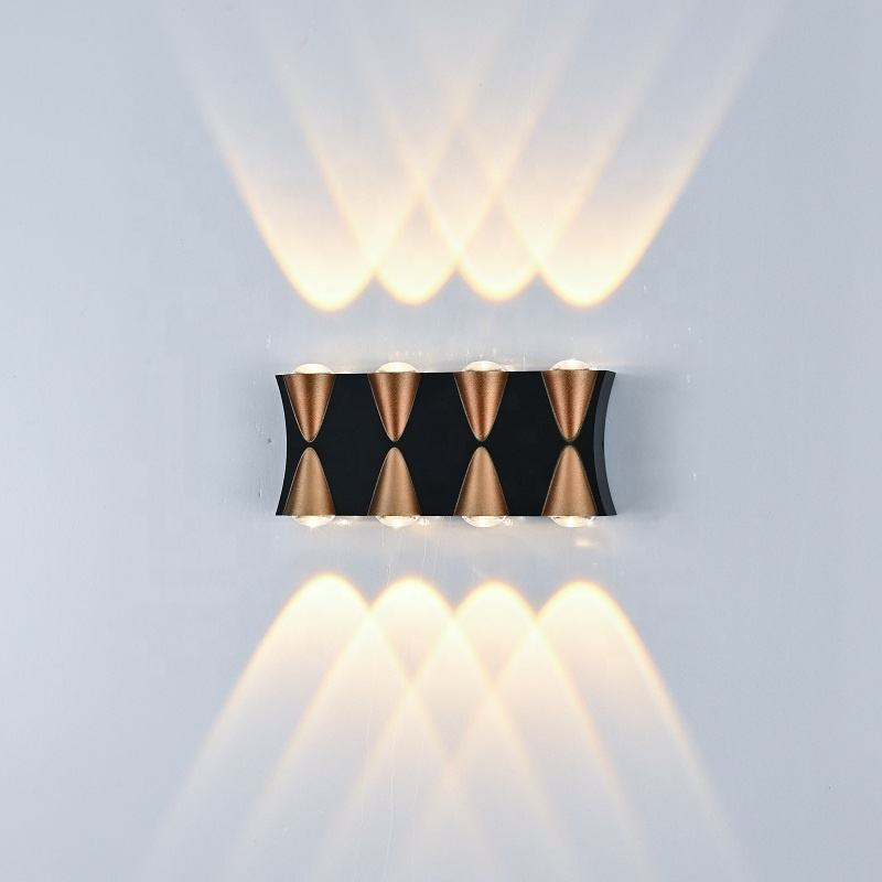 Moderne LED-Wandleuchte Wasserdicht IP65 Up Down 8W Außenbeleuchtung Home Hotel Shop Korridor Veranda Wandleuchte AC 220V 110V