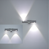 6W moderne Wandleuchte, 360-Grad-Drehung, LED-Wandleuchten, Lesewandlampe/Spiegelbeleuchtung, hohe Helligkeit