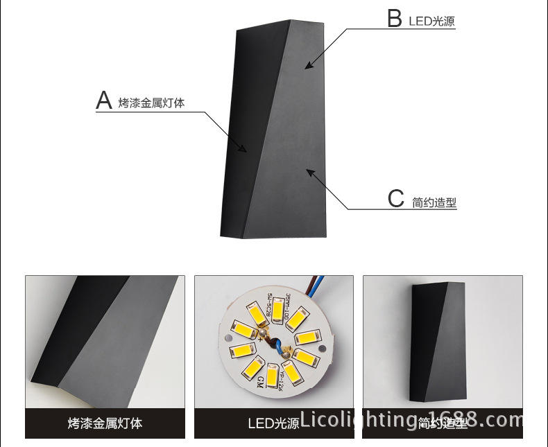 6W Moderne Quadratische LED Innenwandleuchte Aluminium Wandleuchte Hause Beleuchtung Schlafzimmer Wohnzimmer Gang Dekorieren Wand Licht AC85-265V